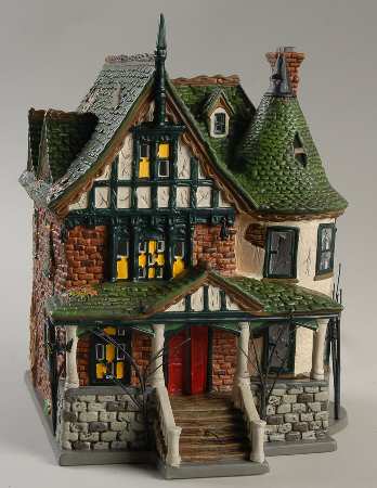 Snow Village Halloween Gravely Estate - Boxed