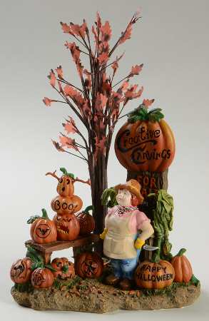 Snow Village Halloween Creative Carvings - Boxed