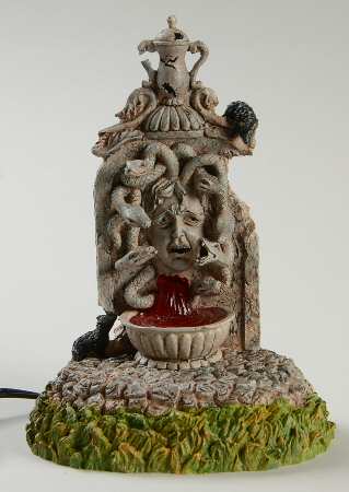 Snow Village Halloween Cursed Fountain - Boxed