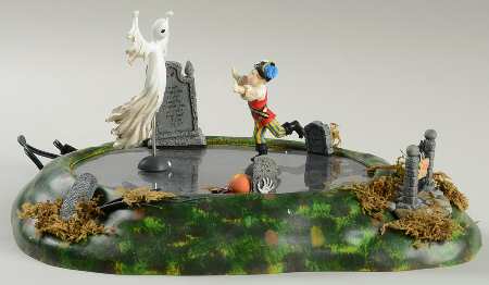 Snow Village Halloween Ghost In The Graveyard - Boxed