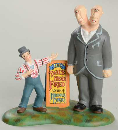 Snow Village Halloween Two Headed Fred - With Box Bx325