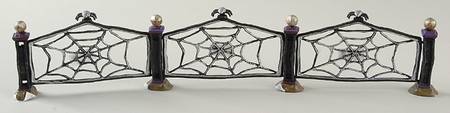 Snow Village Halloween Wicked Web Fence - With Box Bx332