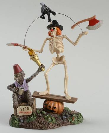 Snow Village Halloween Funny Bones - With Box Bx382