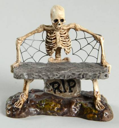 Snow Village Halloween Is This Seat Taken? - With Box Bx383