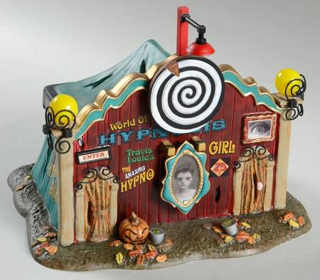Snow Village Halloween Dolly's World Of Hypnosis - With Box Bx369