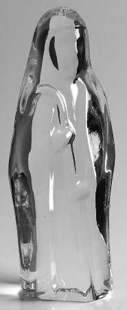 Dansk Crystal Nativity Shepherd W/ Staff - Boxed