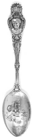 Durgin Souvenir Spoon Pleasant View-Mary Baker Eddy - No Box