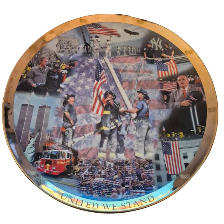 Danbury Mint Single Release Plates United We Stand - No Box
