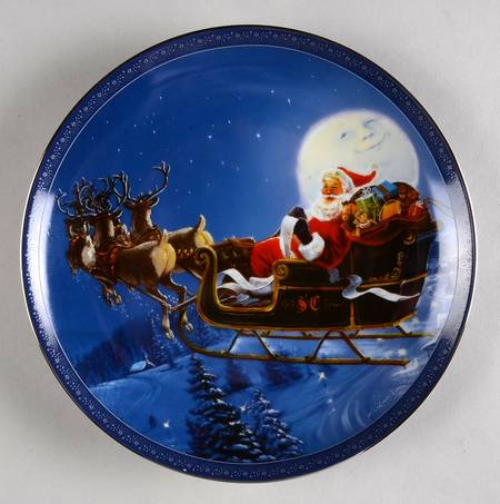 Danbury Mint Single Release Plates Checking His List By George Kovach - No Box