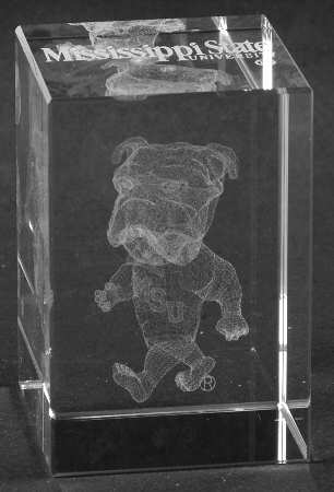 Collegiate Cube Paperweight Mississippi State University - Boxed