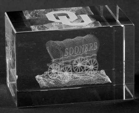 Collegiate Cube Paperweight Oklahoma University - Boxed