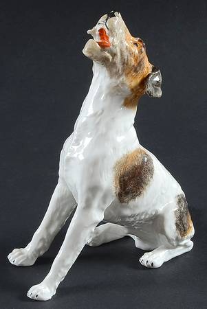 Dresden Figurines Terrier-Howling - No Box