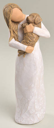 Willow Tree Adorable You Dark Dog - Boxed