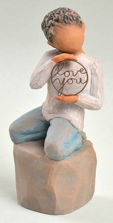 Willow Tree Love You Too - Dark Skin - Boxed