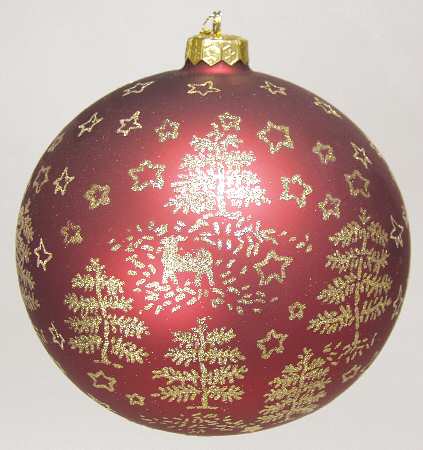Blown Glass Ornaments Cabin Creek Jumbo Ornament - Boxed