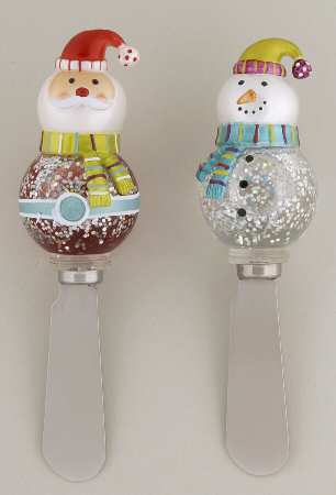 Department 56 Giftware Santa & Snowman Bubble Spreaders - Boxed
