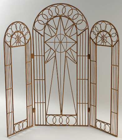 Department 56 Giftware Wire Nativity Backdrop-Rust Finish - No Box