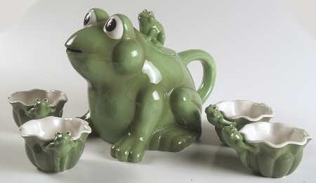 Department 56 Giftware Frog Tea Set - Boxed