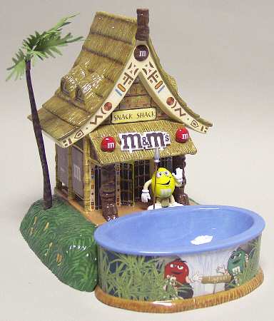 M&M's Lit House & Candy Dishes M&M Snack Shack - With Box