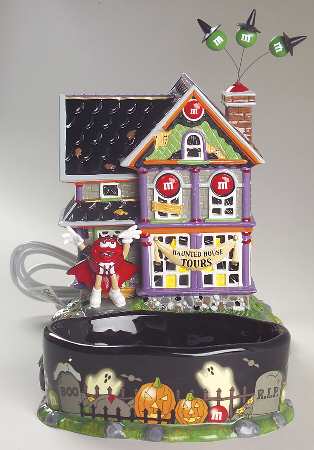 M&M's Lit House & Candy Dishes M&M Haunted House Tours - Boxed