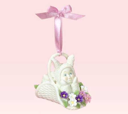 Snowbunnies Mini Ornament Tree Spring Bouquet - Boxed