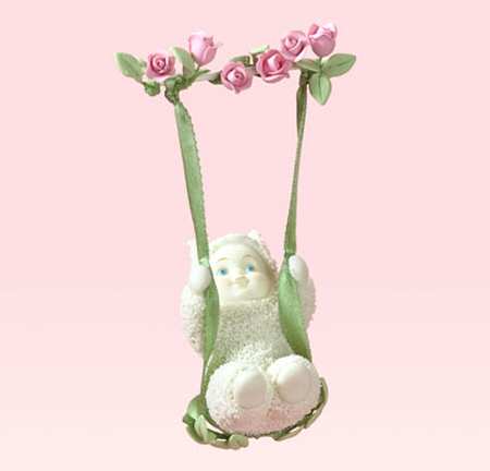 Snowbunnies Mini Ornament Tree Flying High - Boxed