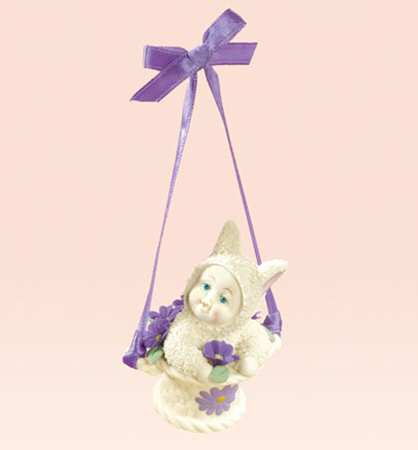 Snowbunnies Mini Ornament Tree Hanging Around - Boxed
