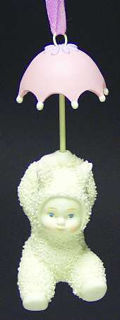 Snowbunnies Mini Ornament Tree Floating Along - Boxed