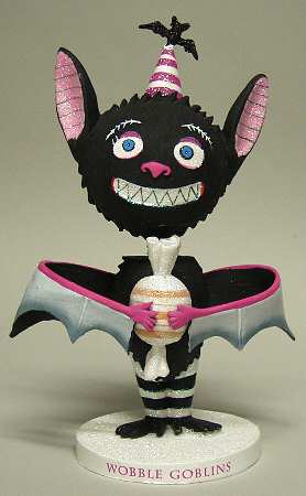 Glitterville Halloween Bat Wobble Gobblin - Boxed