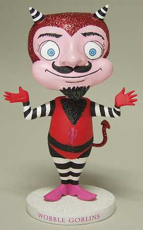 Glitterville Halloween Devil Wobble Goblin - Boxed