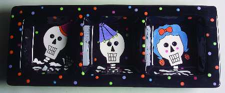 Glitterville Halloween Boo Bash Divided Plate - No Box