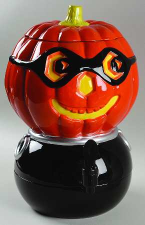 Glitterville Halloween Pumpkin-Cauldron Cider Server - Boxed