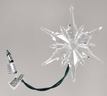 Department 56 Ornaments White Lit Snowflake - No Box