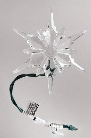 Department 56 Ornaments Blue Lit Snowflake - With Box 53