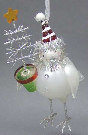 Department 56 Ornaments Tinsel Chick With Tree - With Box