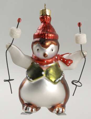 Department 56 Ornaments Penguin Skiing-Hot Cocoa - No Box