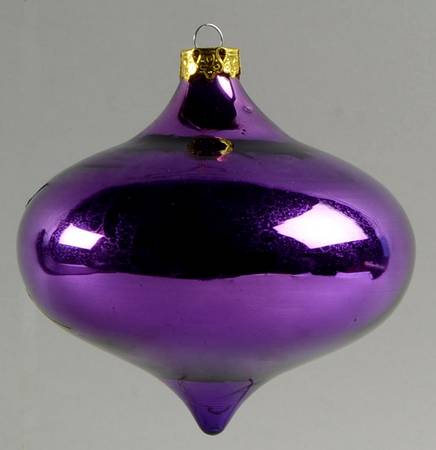 Department 56 Ornaments Tear Drop Ornament - Purple - Boxed