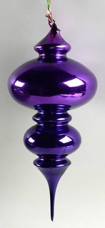 Department 56 Ornaments Jumbo Finial Ornament-Purple - Boxed
