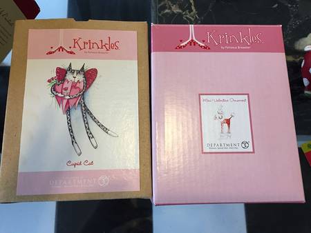 Krinkles, Valentine Ornaments Mini Valentine Poodle - Boxed