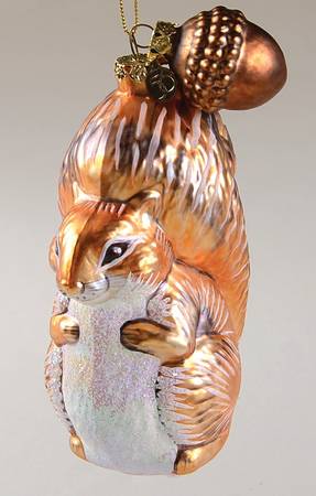 Department 56 Ornaments Golden Squirrel With Acorn - Boxed