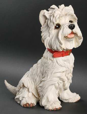 Danbury Mint Figurine Westie-Sitting - Boxed