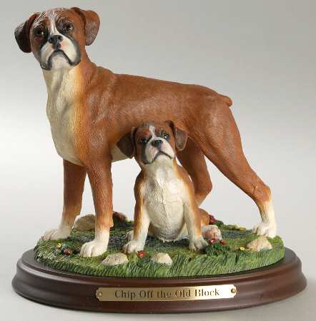Danbury Mint Figurine Chip Off The Old Block - Boxed