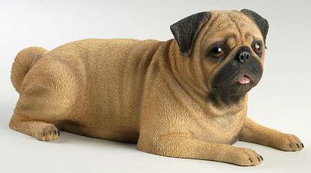 Danbury Mint Figurine Perfect Pug - Boxed