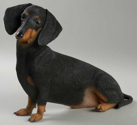 Danbury Mint Figurine Dachshund - Boxed