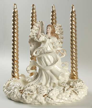 Danbury Mint Figurine Millennium Angel W/ Candles - No Box