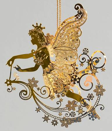 Annual Gold Christmas Ornaments Sugar Plum Fairy - Boxed