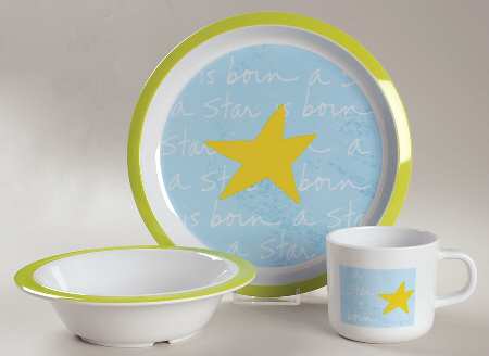 Messages From the Heart A Star Is Born-Melamine Baby Set - Boxed