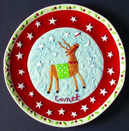 Santa & Reindeer Salad Plate