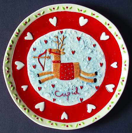 Santa & Reindeer Salad Plate