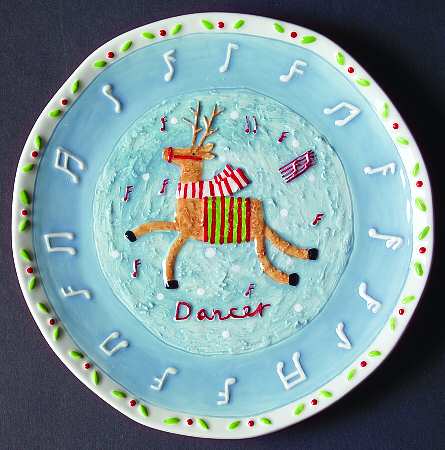 Santa & Reindeer Salad Plate
